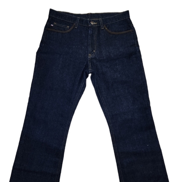Ralph Lauren Polo Bootcut Jeans Size 10 Dark Wash High Waist 80s - Picture 1 of 8